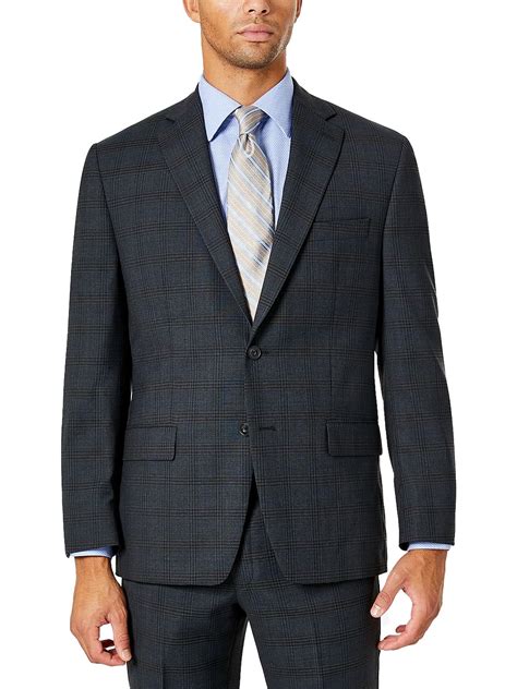 michael michael kors mens wool blend modern two-button blazer